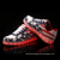 Youth Flag pattern USB Charging led light shoes led casual shoes